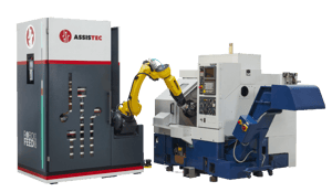 Assis-tec bietet innovative Industrie 4.0- Lösungen für CNC-Maschinen mit Robofeed und IXON Cloud