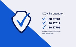 IXON ottiene il rilascio di tre certificazioni ISO