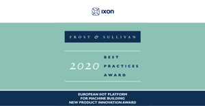 IXON receives prestigious Frost & Sullivan Best Practices Award
